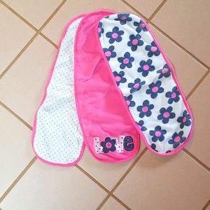 3 terry burp cloths